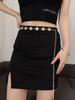 Elegant Metal Waist Chain For Women With Adjustable Link Belt Fashion Accessory For Casual Wear