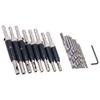17pcs Hinge Drills Set Self Centering Door Drill Bit Kit with Hex Wrench for Woodworking