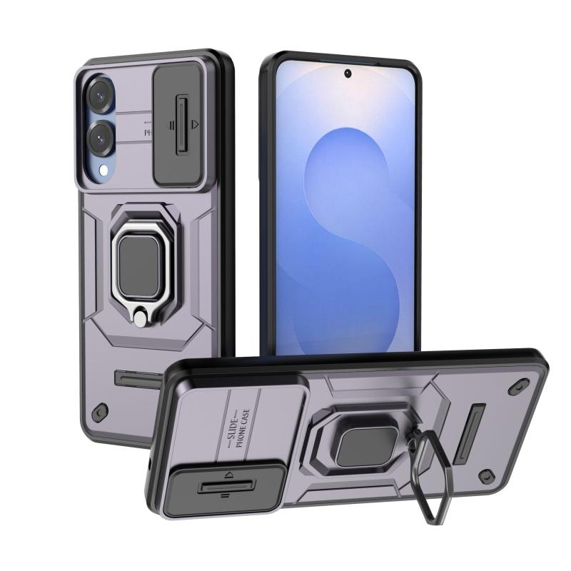 For Samsung S25 Edge Case Cover Samsung Galaxy S25 Edge Capas Slide Camera Lens Protective Ring Holder Fundas Samsung S25 Edge