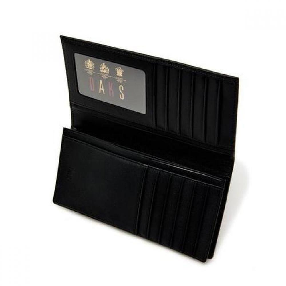 Daks Black Leather Dd Logo Classic Wallet Dbwa1e831