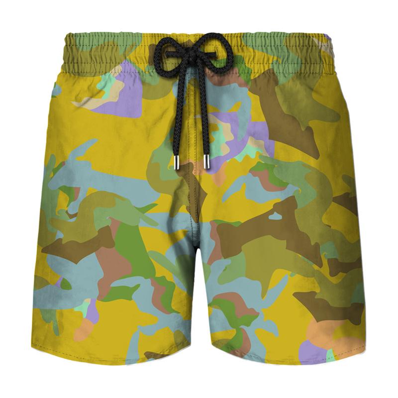 Fashion Men's Camouflage 3D Printing Short Pants Casual Swim Trunks Summer Short Beachwear Male Beach Shorts Surfboard Quick Dry