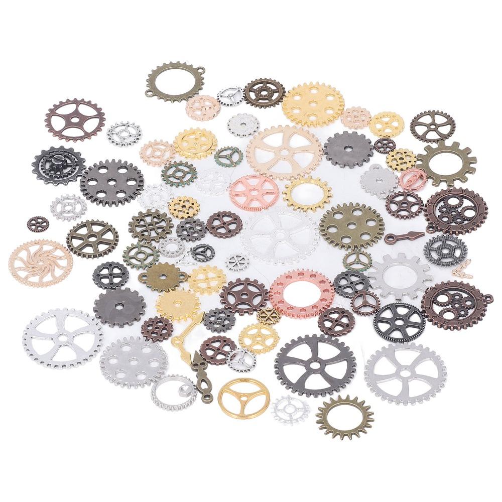 100g Farbmischung Metall Steampunk Zahnräder Antike Steampunk Zahnräder DIY Schmuckherstellung
