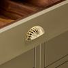 Single-Hole Drawer Knob Copper Brushed Wardrobe Cabinet Door Pull Handle Solid Furniture Hardware Dressing Table Cupboard Handle