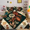 Set Copripiumino 3D Stampa Floreale Donna Tessili per la Casa Poliestere Dimensioni Queen Set Copripiumino per Letto