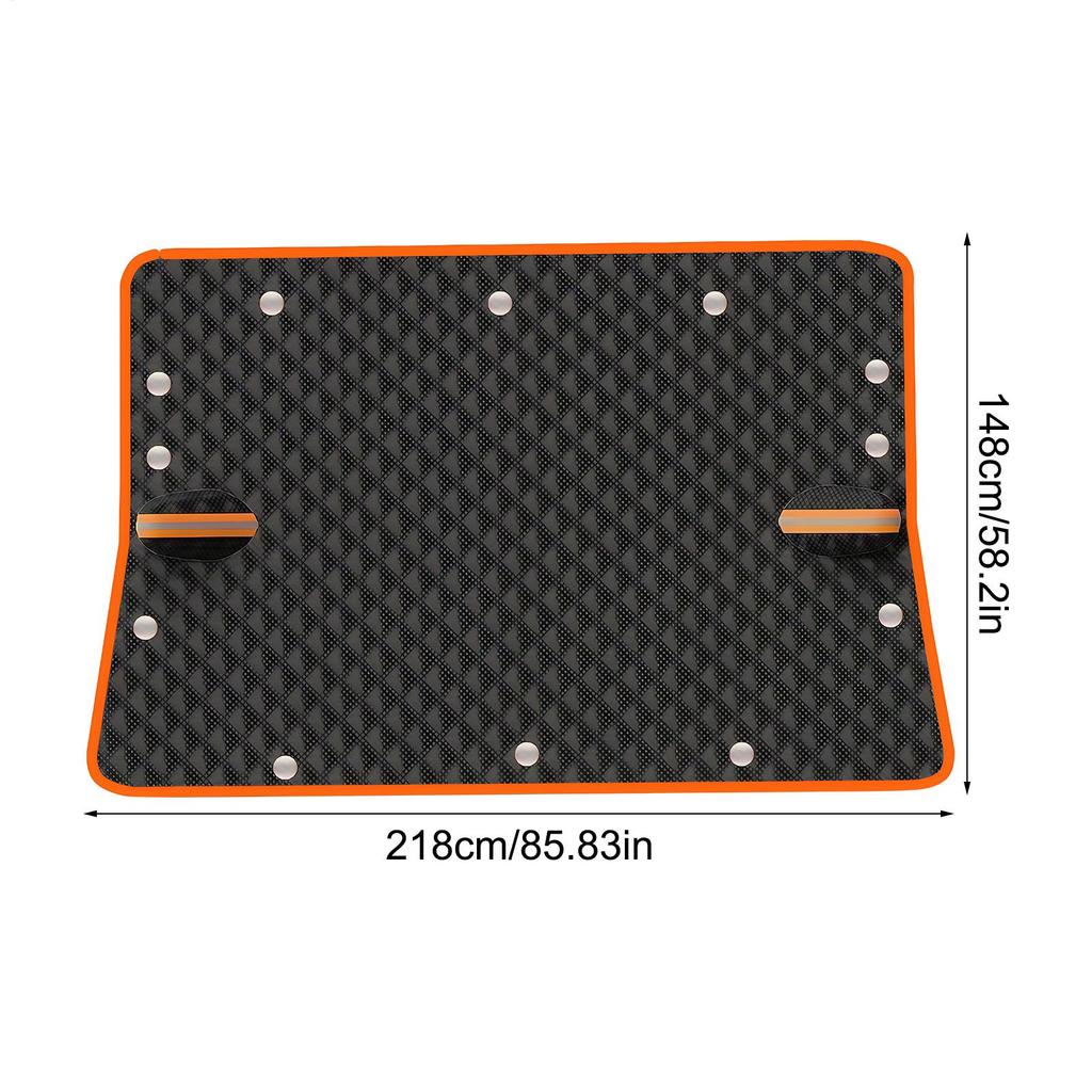 Universal Magnetic Car Windshield Snow Cover Waterproof Oxford Cloth Guard Windproof Car Windshield Snow Cover With Strap