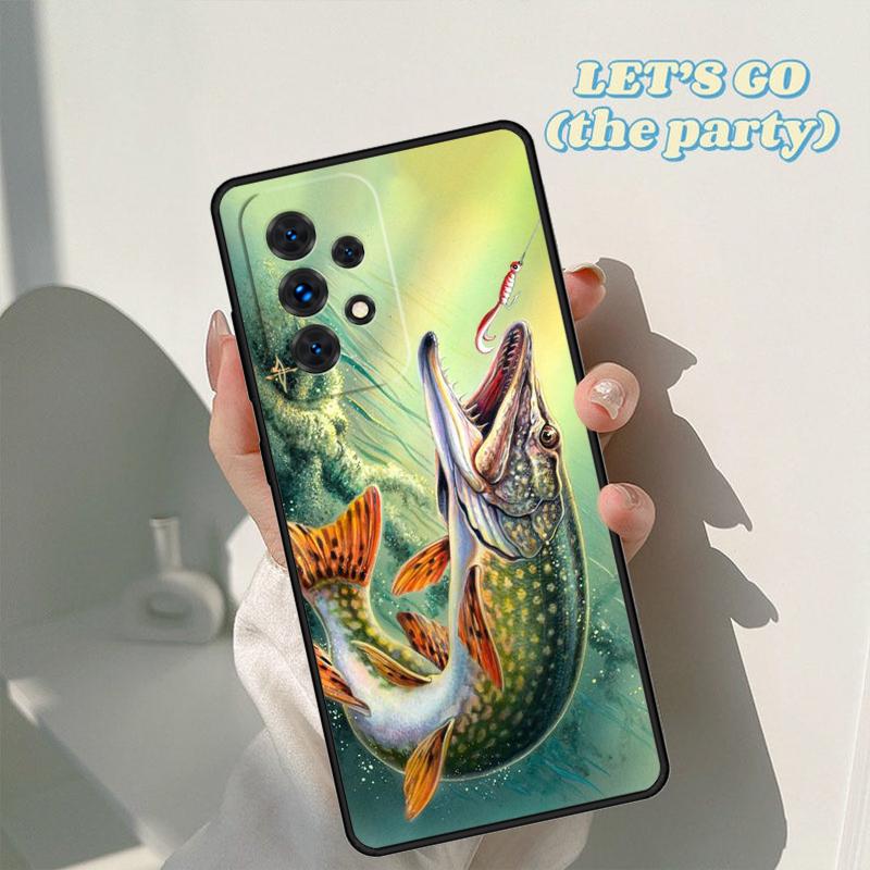 Fish Fishing Phone Case For Samsung Galaxy A42 A31 A40 A51 A71 A32 A80 A91 A52 A72 A73 A20e A21S A50 A70 A11 A12 Cover
