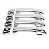 8 Pcs Silver Chrome Car Chromium Electroplating Door Handle Cover Trim for Toyota Land Cruiser Prado 2010-2018 Car