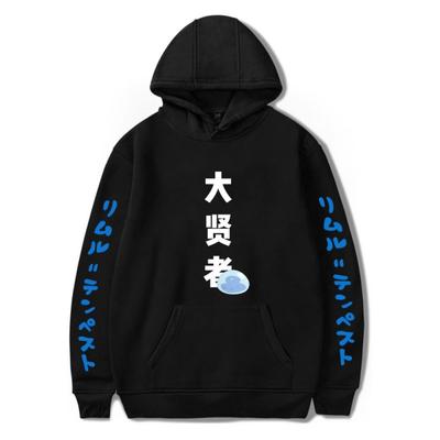 Anime Tensei Shitara Slime Datta Ken Hættetrøje Rimuru Tvempest Oversized Hip Hop Harajuku Sweatshirt Afslappet Streetwear Pullover