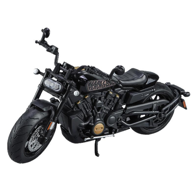 

1/12 Модель мотоцикла Harley Davidson Sportster S из сплава, литая под давлением, гоночный мотоцикл, игрушка, подарок для детей, коллекция, миниатюрная машина чёрный