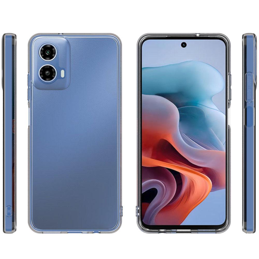 For Motorola Moto G45 5G/G34 5G TPU Case Transparent Slim Phone Cover (Big Rear Lens Hole)