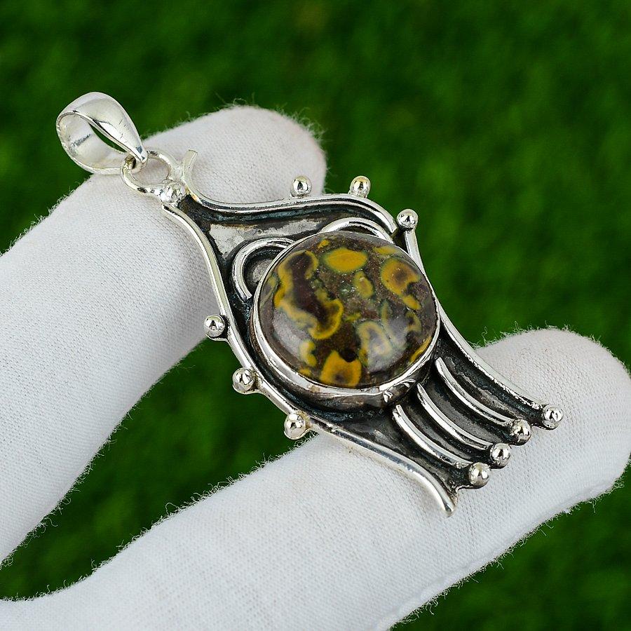 

Натуральный Фруктовый Яшма Драгоценный Камень Ювелирное Изделие 925 Стерлинговое Серебро Подвеска Для Девочек