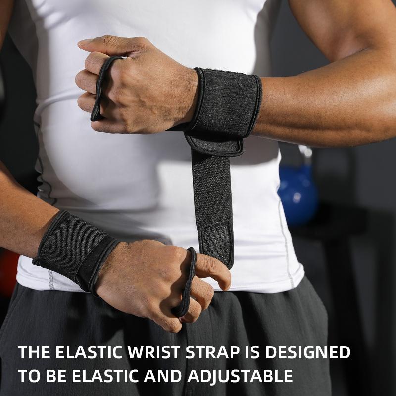 Vbosi 3304 Professional 3-Layer Cowhide Palm Guards for Sports CrossFit Weightlifting Gym Cycling Breathable Adjustable Wrist