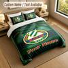 3Pcs Bedding Set Custom Name Text, 1 Sheet 2 Pillowcases Home Bed DecorRapid Wien FC