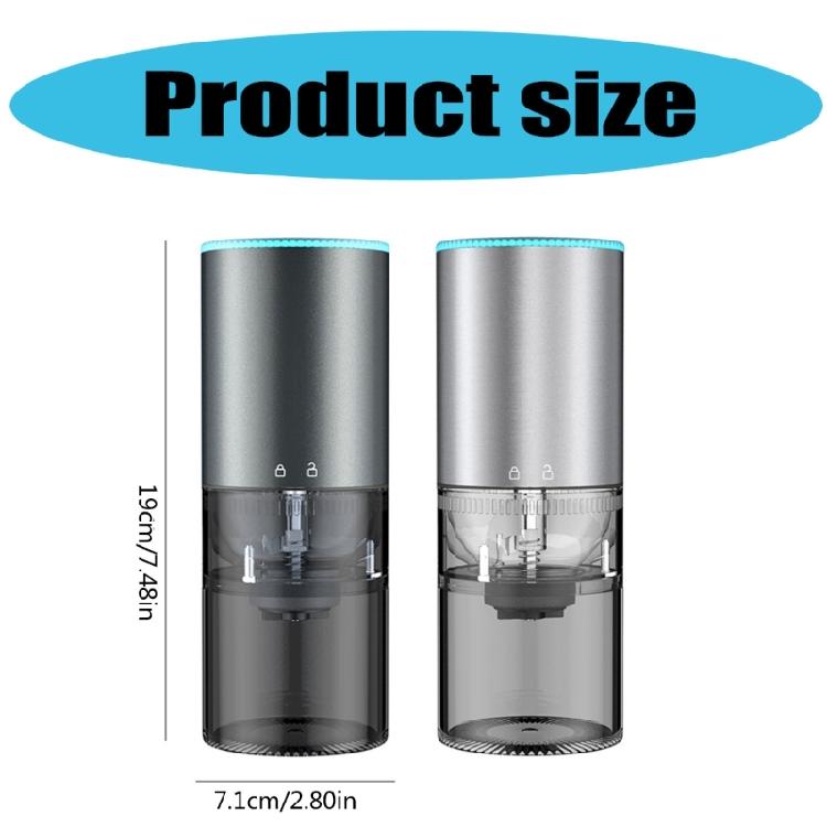 Portable Coffee Bean Grinder Efficient Electric Coffee Grinder with Adjustable Setting for Freshness Grounds