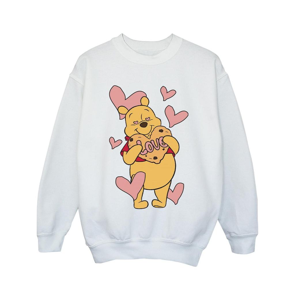 Winnie the Pooh Girls Love Heart Cookie Sweatshirt
