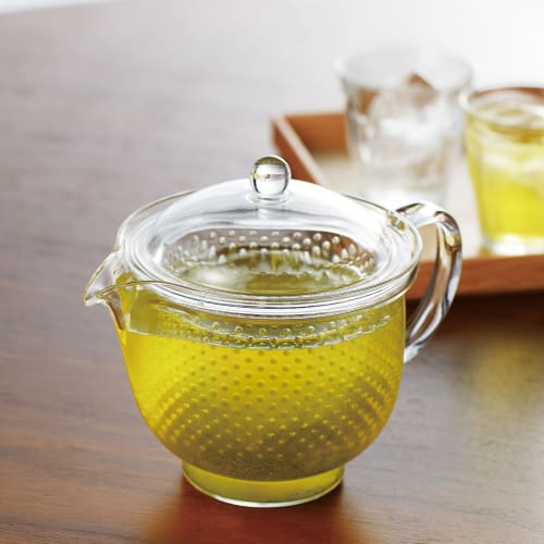 Akebono Sangyo Lightweight and Unbreakable Teapot, 480ml, Tritan Resin, Clear Teapot, Large, Made in Japan, TW-3717