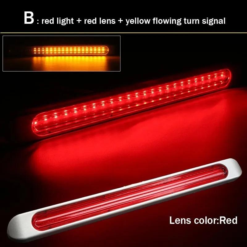 

12 В 24 В 72 светодиодных задних фонаря для грузовиков, стоп-сигналов, плавных указателей поворота для прицепов, караванов, грузовиков, пикапов, автофургонов