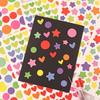 10/20/50sheets Party Stickers Colorful Star Heart Circle Designs for Birthday Wedding Festival DIY Crafts Party Supplies TMZ