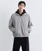 Oversized High-Neck Windbreaker Jacket [Titan Grey]