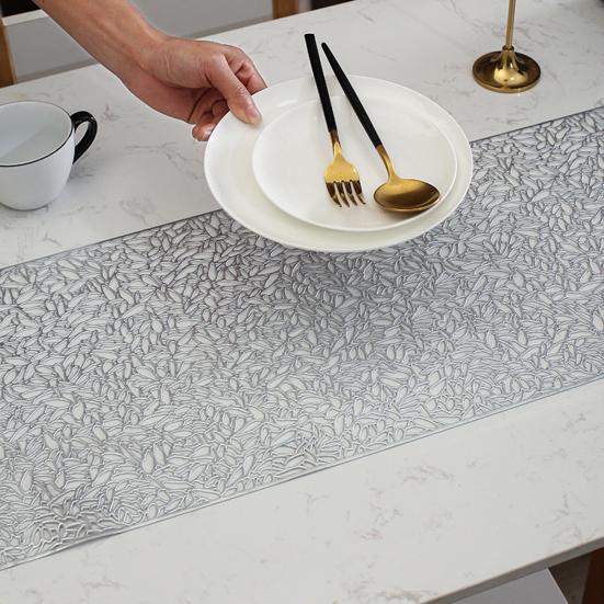 Běhoun na stůl Proti opaření PVC Dutý design Odolný vůči vysokým teplotám Podložka na jídlo Ochrana proti opaření Kryt na jídelní stůl