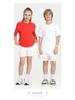 LVLV | Kids & Teens 240g Pure Cotton Loose Fit Retro Short Sleeve Parent-Child T-shirt, Class Uniform Trendy