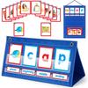 Word Building Desktop Tent Cards Set Cvc Words Phonics Games Chart Kindergarten Spelling Education Toy