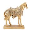 Horse Standing Statue Rearing Art Figurine Decorative Sculpture Home Decor Accent Piece Ornament