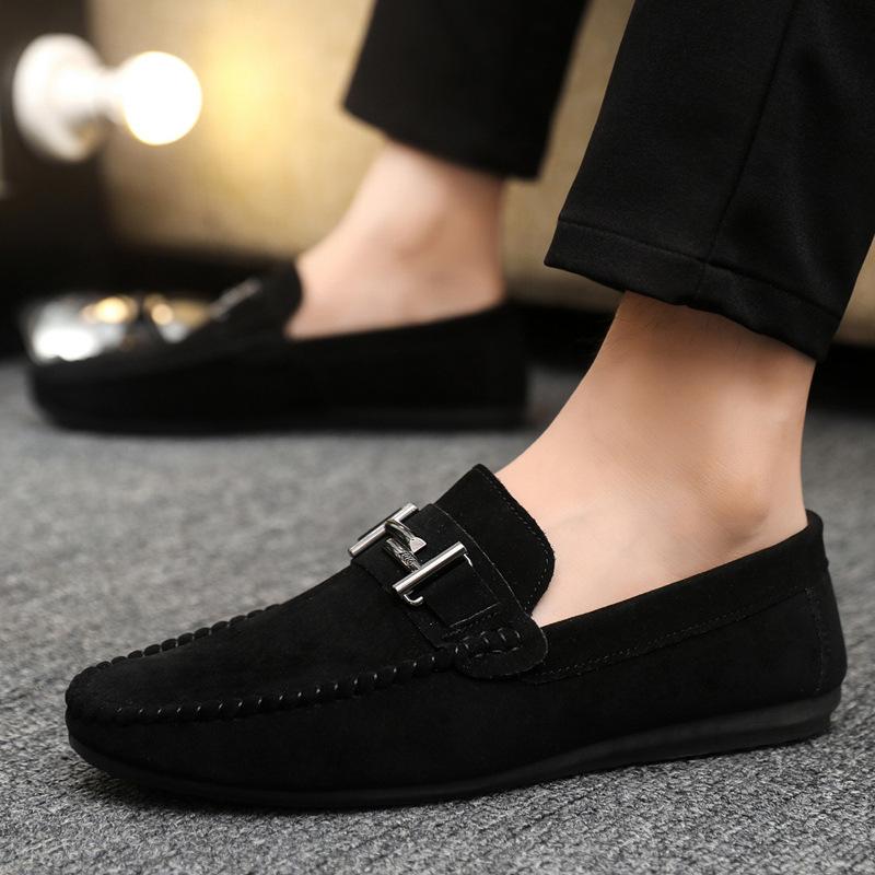 Spring/ Summer Fashion Men'S Casual Single Shoes Anti Slip One Foot Lazy Shoes Men'S Driving Shoes