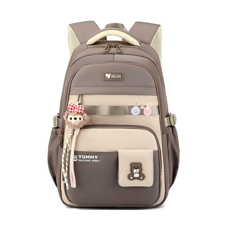 New Junior High School Girl’s Backpacks Simple High Value Large Capacity Book Bag Versatile College Style Lightweight School Bags for Teenager Student