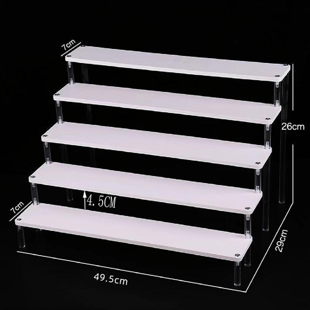 Drewniany stojak wystawowy na figurki, perfumy, lakier do paznokci, organizer do przedmiotów kolekcjonerskich