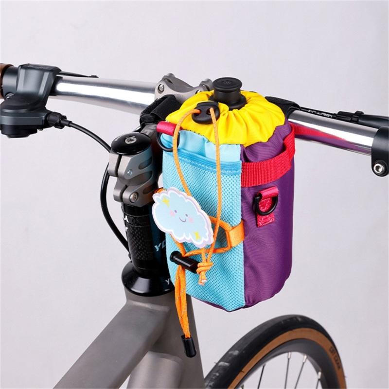 Light Weight Cycling Water Bottle Carriers Pouches Road Bike Cup Holder Stem Bag Front Insulated Stem Bag Easy To Install