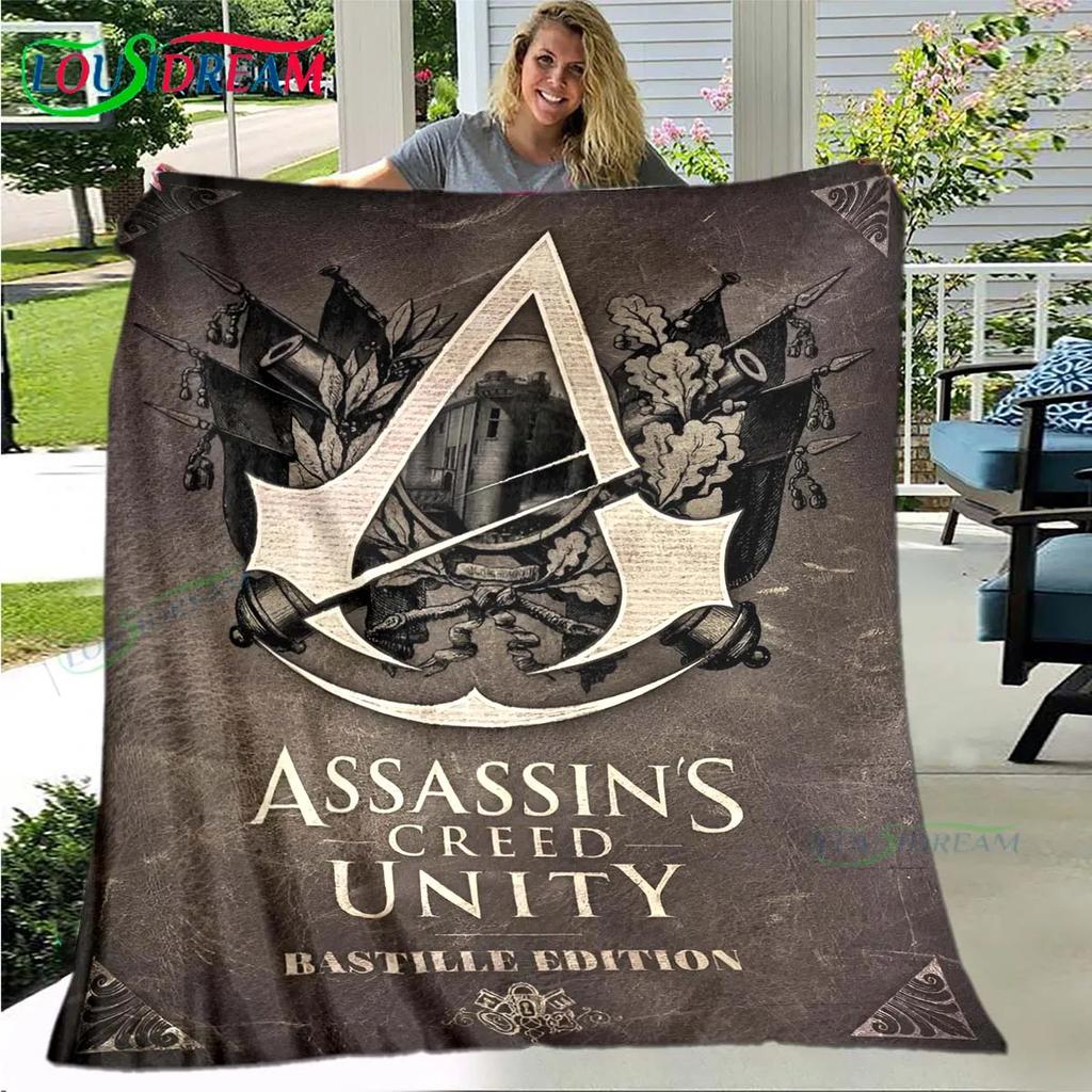 Spel Assassin’s Creed Valhalla Mjuk Filt Sport Vardagsrum Sovrum Soffa Sängfilt Gåva Resa Kontor Lunchrast Filt