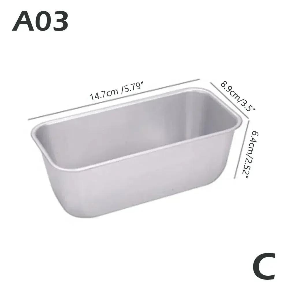 Rectangular Bread Mold Aluminum alloy Non-Stick Cake Pan Mini Toast Mold Cake Baking Tray Loaf Pan Kitchen Baking Tools Bakeware