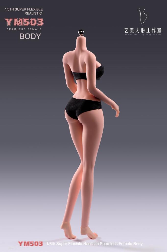 Scale Female Armored Super Flexible Seamless Female Figure Narrow and Full Miniature Action Figure Doll 1/6 Body, 12-inch, Body, Slender, Voluptuous,