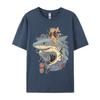 Catana Shark Vintage TShirt Cute Style Tshirt Tees New Arrival Fashionable Cotton Unisex T Shirt Fashionable