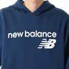 Bluza z kapturem New Balance Core Fleece Granatowa (MT03910) Męska bluza, z podszewką z polaru,