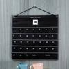 Wall-mounted Calendar Pouch Pocket Non-woven Fabric Hanging Coin And Stationery Monthly Calendar Storage Bag