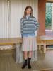 Elssibeui Stripe Collar Pullover [2Colors]
