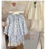86010 Mädchen Spitzen-Pyjama-Set - Frühjahrs-Kollektion 2026 Klasse A Reiner Baumwollstoff