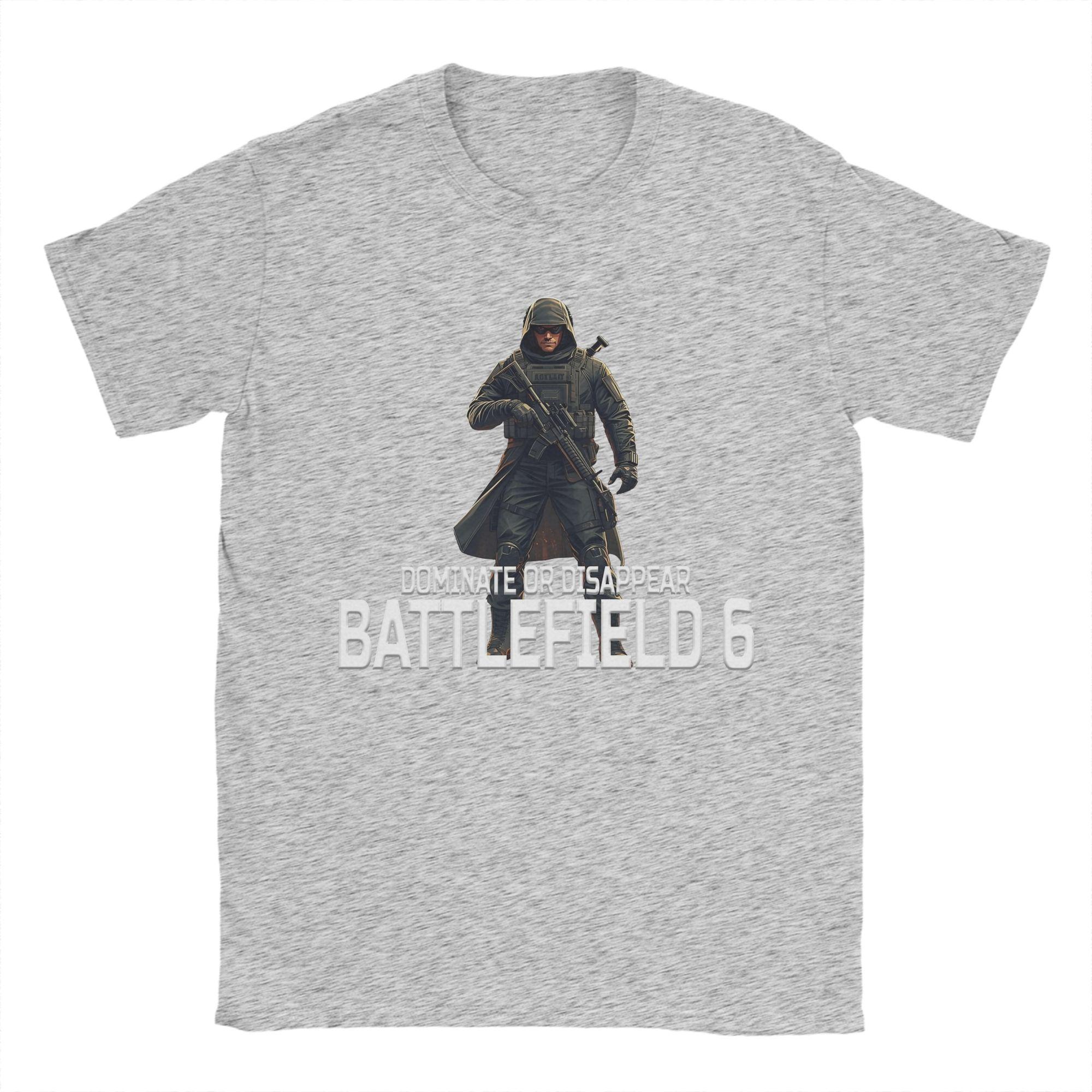 

Battlefield 6 Funny Games BF6 Outfit Unisex T Shirt Cotton Tee Graphic Printing T-shirt Clothes S