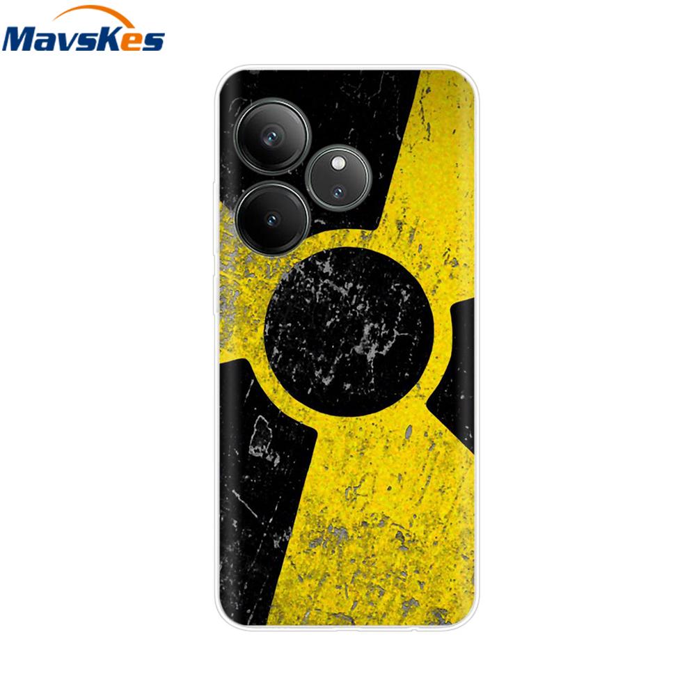 For Realme GT 6T Case Soft TPU Clear Painted Back Cover For Realme GT 6 Case GT6 6T Transparent Bumper RealmeGT6 Cute Protector