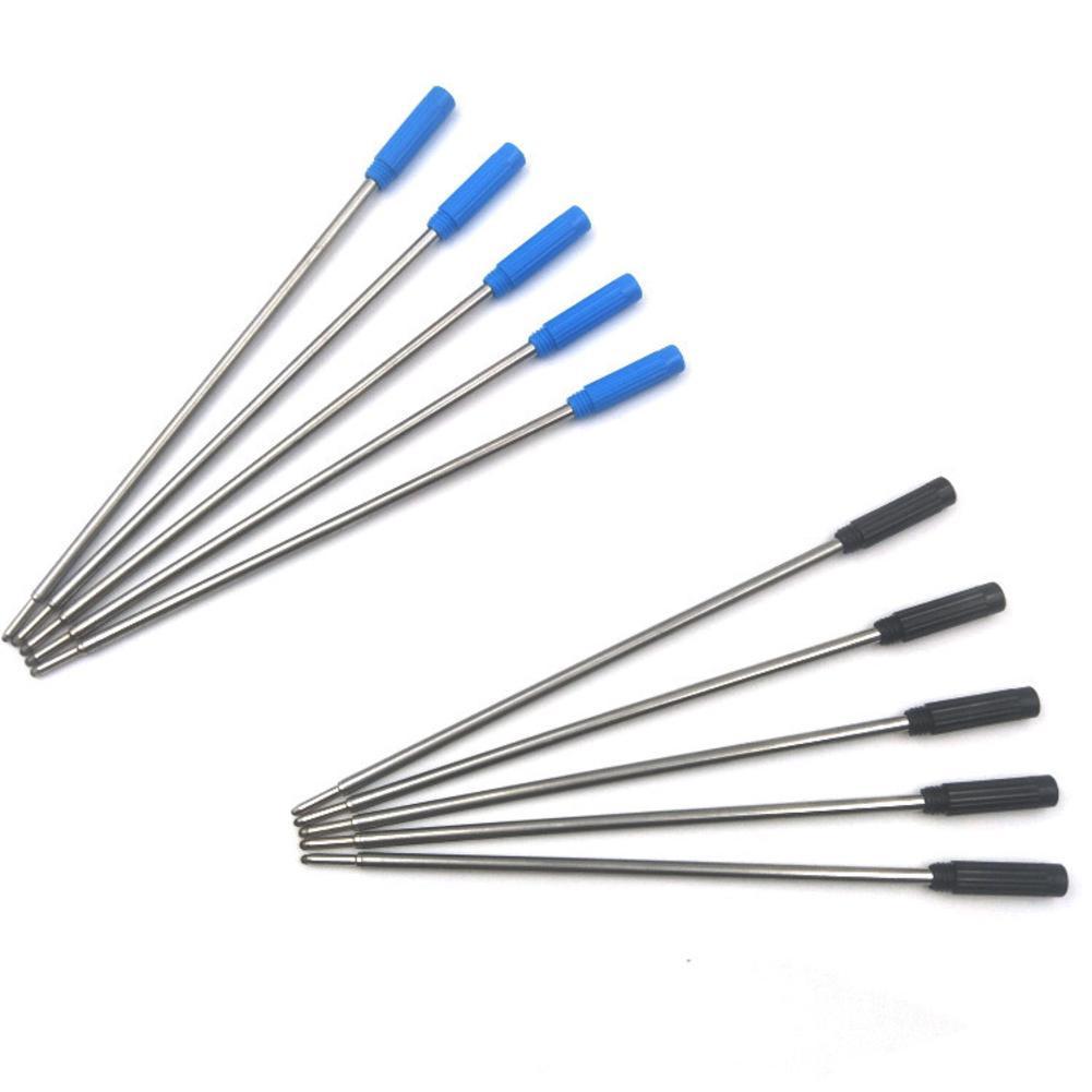 10 Pcs OPP Packaging Metal Pen Refill Ballpoint Pen for Crystal Diamond Ballpoint Pen Student Pen Rod Blue/Black Ink 7cm Length