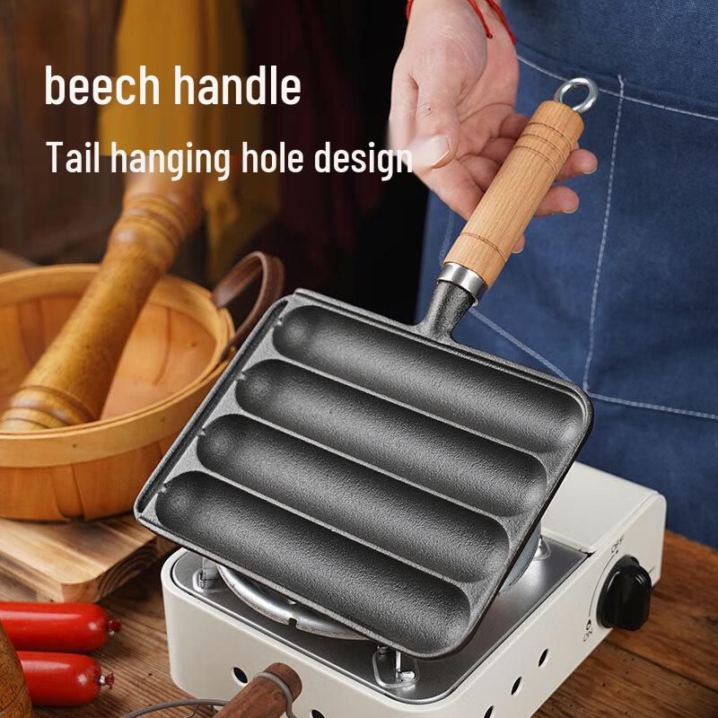 Cast Iron Crispy Sausage Grill Pan