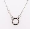 Pure Platinum Carat Pendant Necklace with Platinum 850 Chain [KASHIMA] 1.5 3-Stone [April Birthstone]