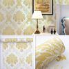 Luxury Gold Damask Peel and Stick Wallpaper Removable Printed Stick Wall Paper Decorative Self Adhesive Shelf Drawer Liner Roll