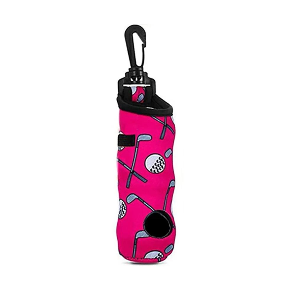 Golf Ball Carry Bag Pouch, Neoprene Golf Ball Holder With Keychain Belt Clip, Portable Lightweight Golf Carry Bag Accessories For Outdoor Storage