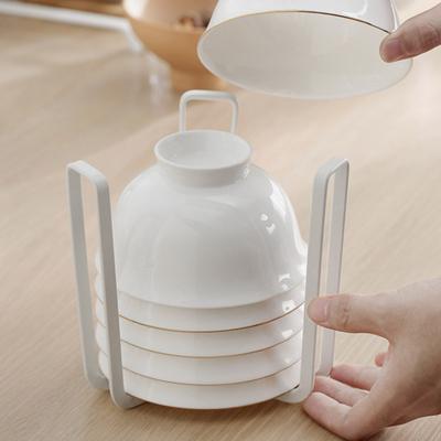 1/4Pcs Draining Dish Racks Bowl Plate Holders Durable Construction Easy To Clean Heavy-Duty Metal Bowl Storage Dying Display Racks