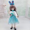 Oblečení pro 1/6 BJD panenku Roztomilé šaty Sukně Pokrývka hlavy 30cm Princezna Panenka Ležérní Kostým Oblečení Doplňky pro panenky Dívka DIY Hračka Dárky