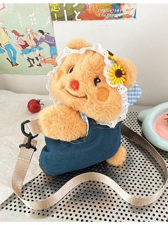 Cute Cow Cartoon Shoulder Bag With Cotton Material For Daily Casual Use