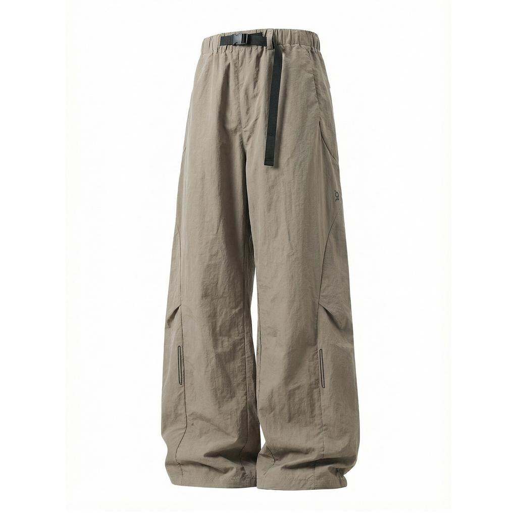 Pantaloni da Paracadutista Uomo Deostrutturati a Pieghe Sdoppiate Funzionali da Esterno Resistenti all'Acqua Casual Cargo Lunghi